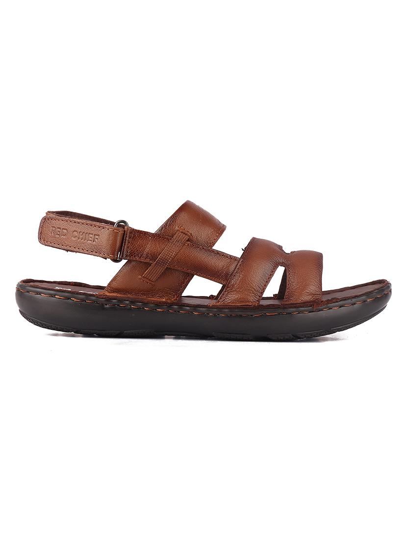 tan leather back strap sandals - 19690310 - Standard Image - 2