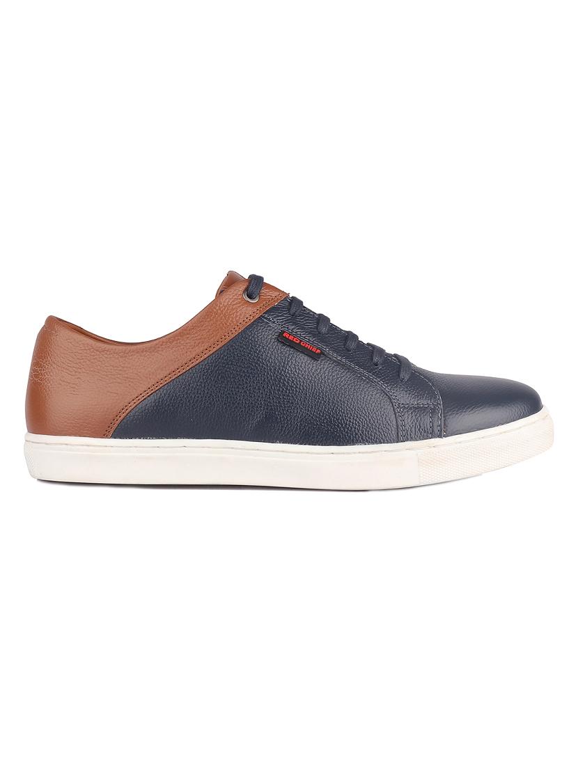 blue leather lace up sneakers - 19690325 - Standard Image - 2