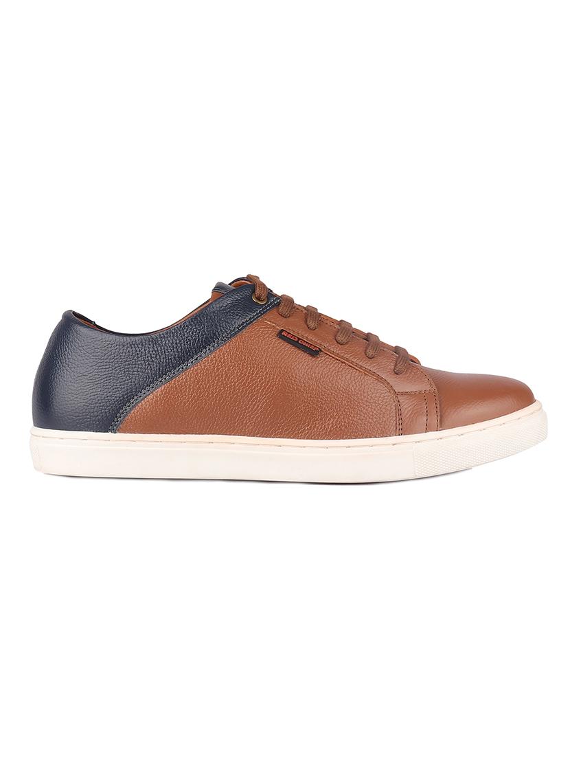 tan leather lace up sneakers - 19690326 - Standard Image - 2