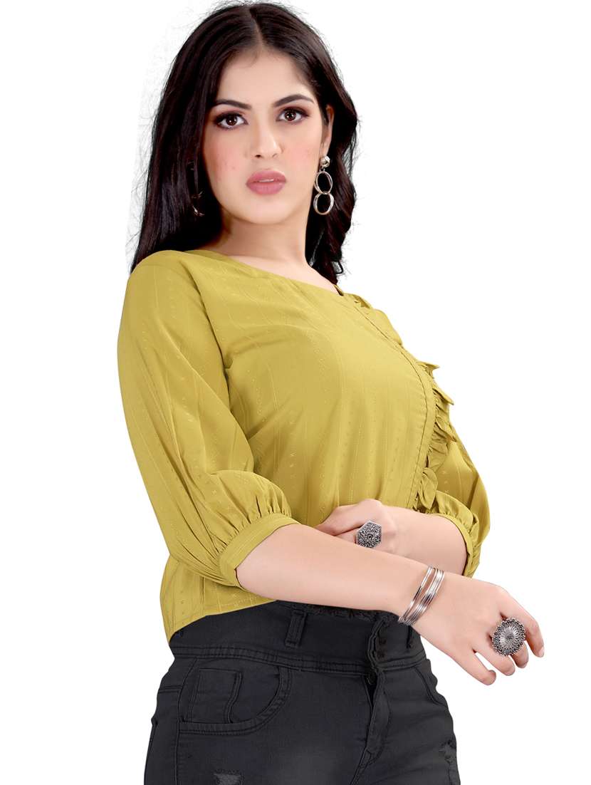 women's straight round neck top - 19690334 -  Standard Image - 2