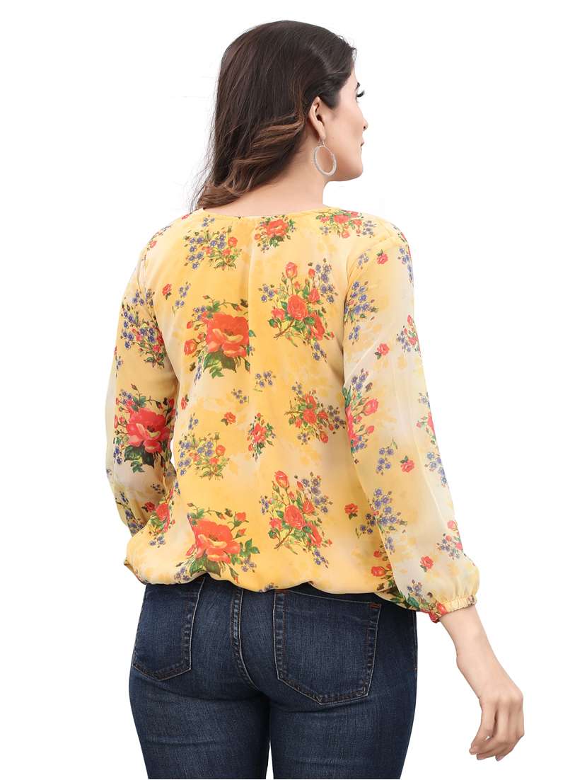 floral print regular top - 19690387 -  Standard Image - 2