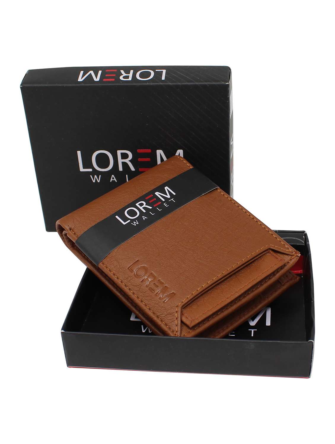 tan leatherette wallet