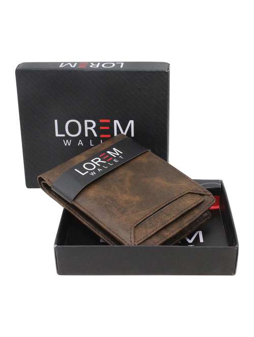 brown leatherette wallet - 19690847 -  Standard Image - 0
