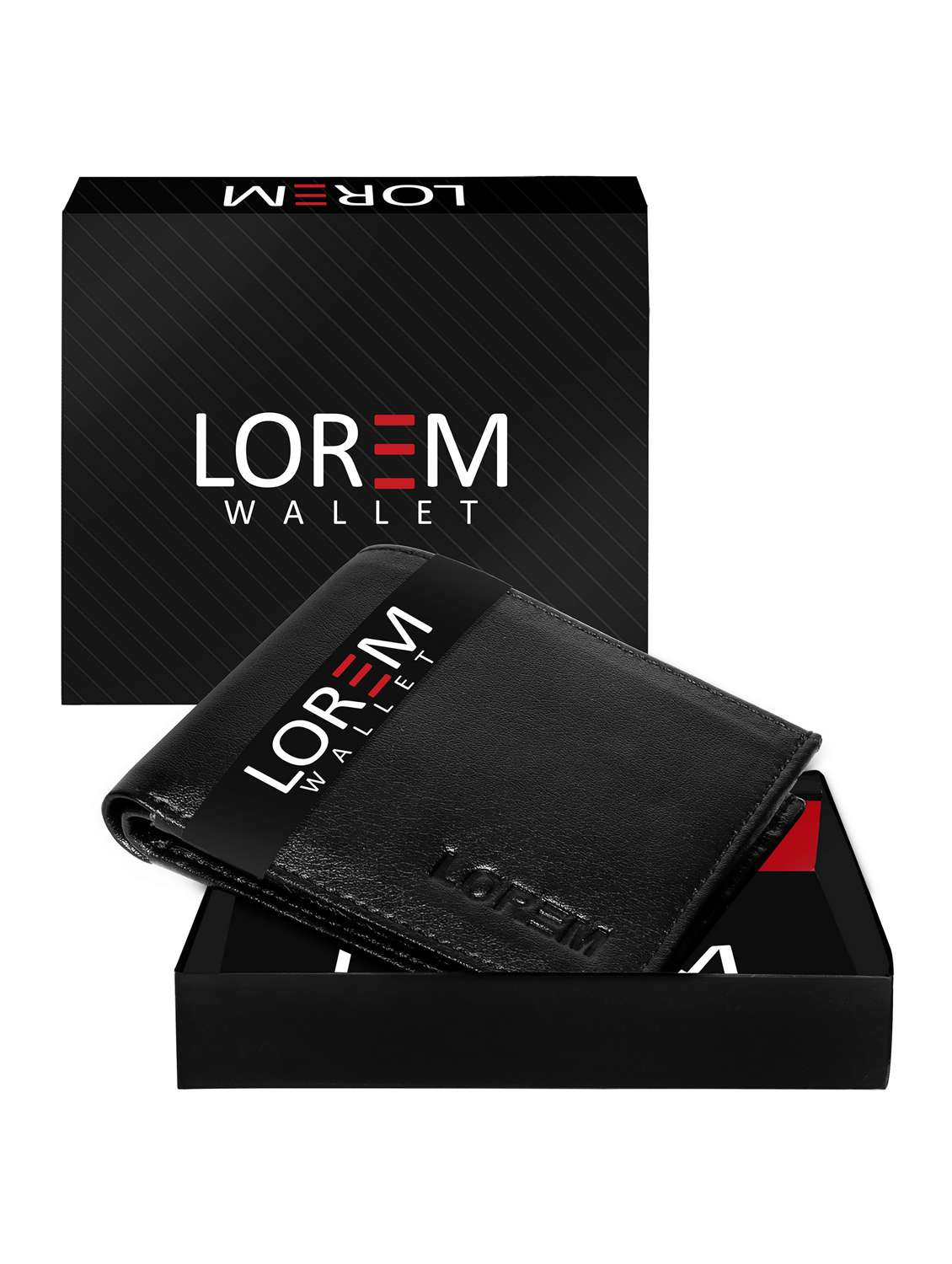 black leatherette wallet