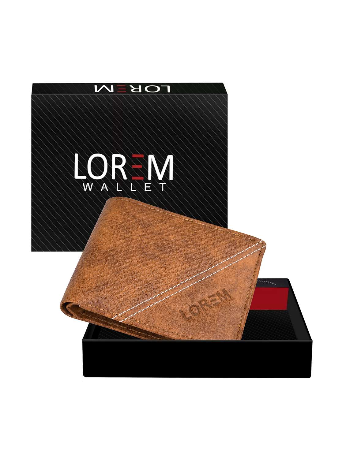 beige leatherette wallet