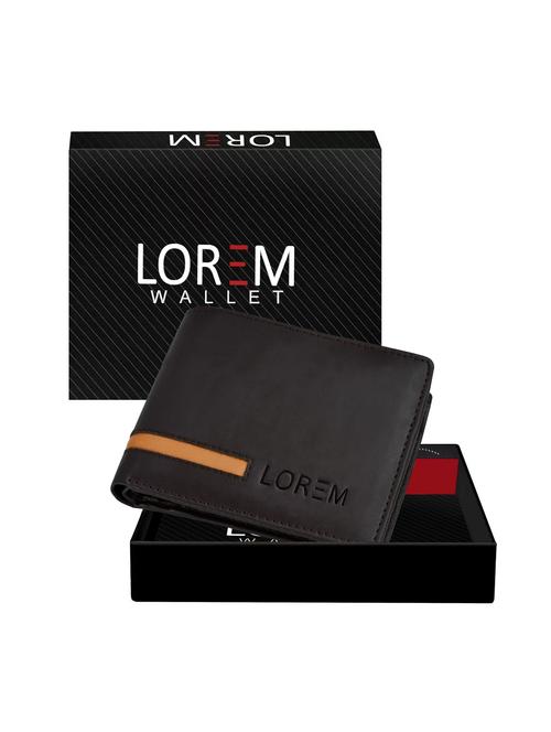brown leatherette wallet - 19690884 - Standard Image - 0