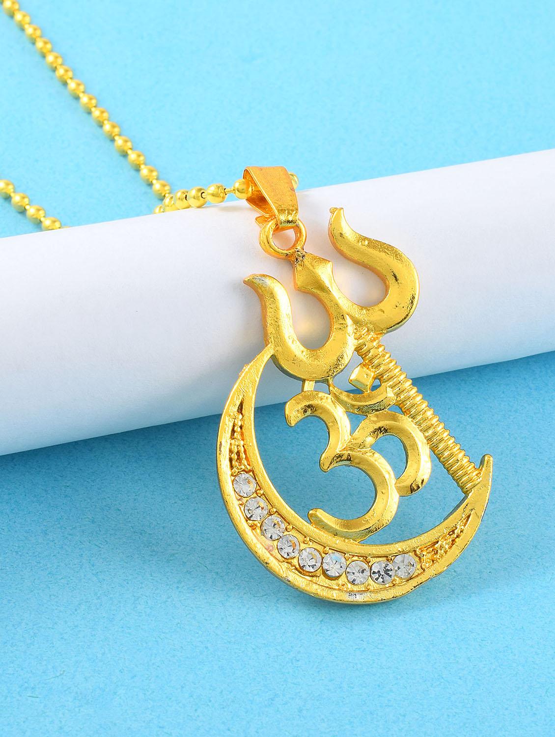 men's gold plated pendant - 19691018 - Zoom Image - 0