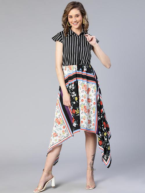 women's high low floral dress - 19691075 - Standard Image - 0