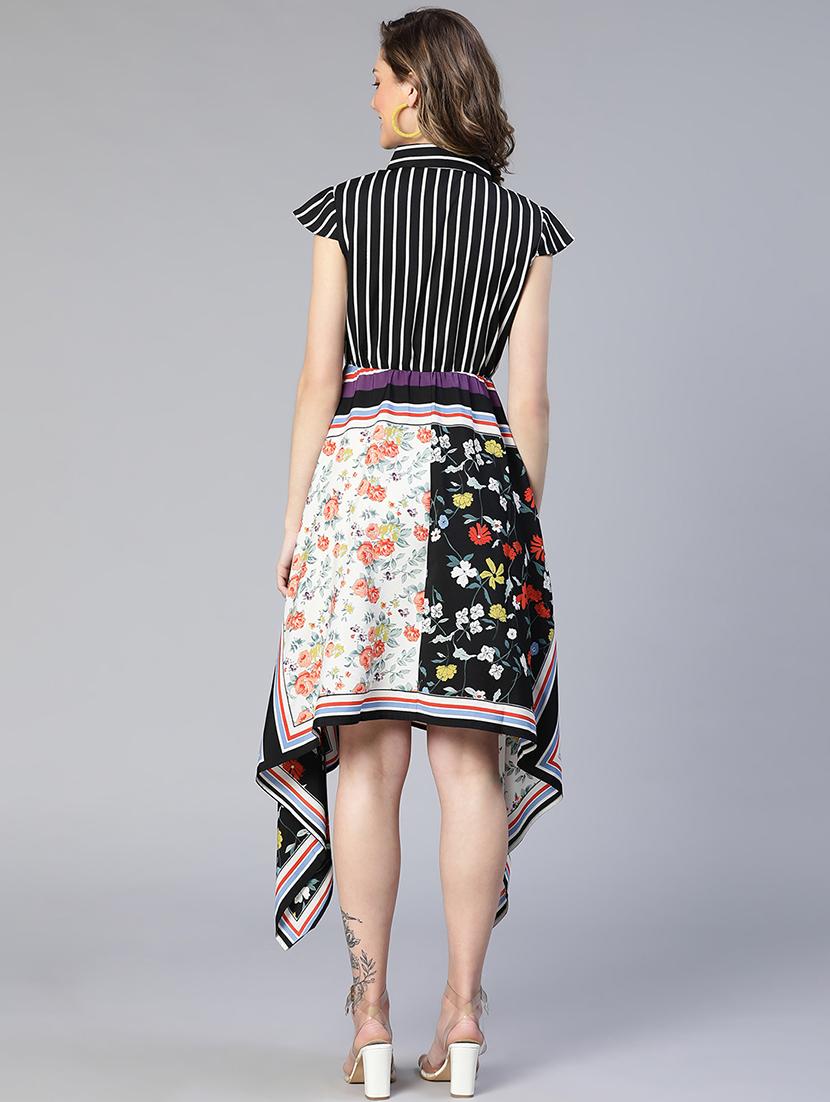 women's high low floral dress - 19691075 - Standard Image - 2