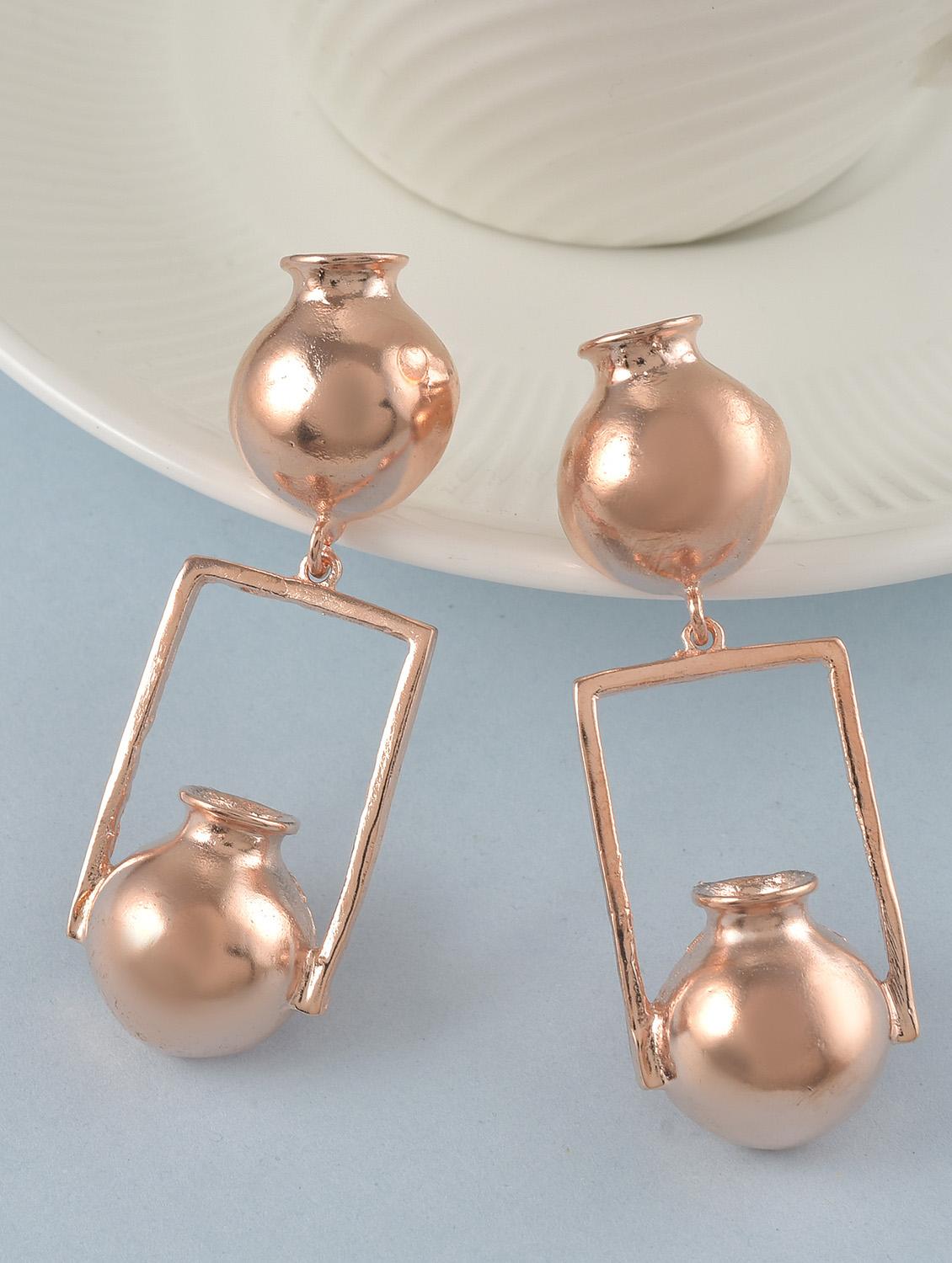 women copper plated earring - 19691425 - Zoom Image - 0