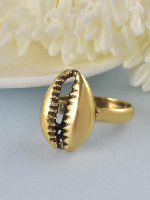 women gold plated finger ring - 19691488 - Standard Image - 0