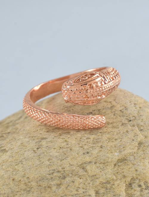 men copper plated finger ring - 19691491 - Standard Image - 0