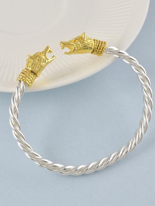 men silver plated bracelet - 19691654 - Standard Image - 0