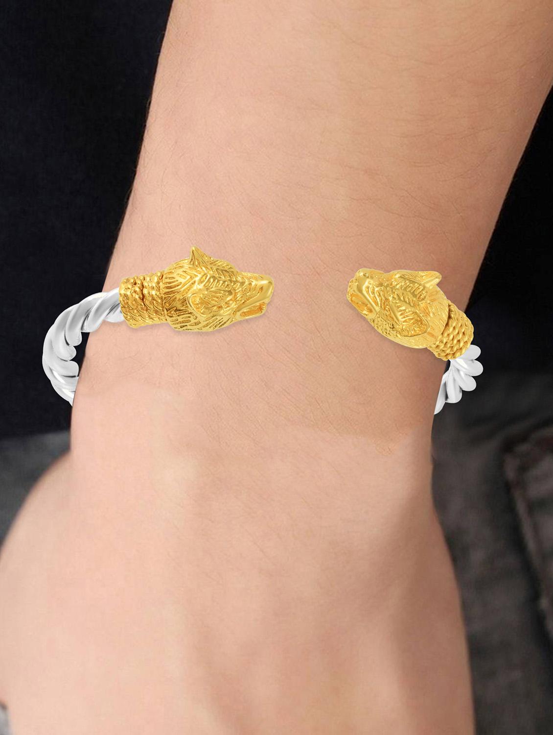 men silver plated bracelet - 19691654 - Standard Image - 2