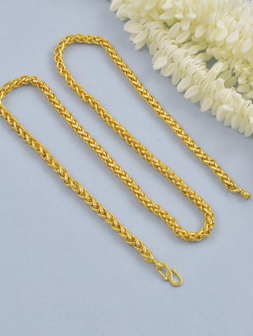 men gold plated necklace - 19691657 - Standard Image - 0