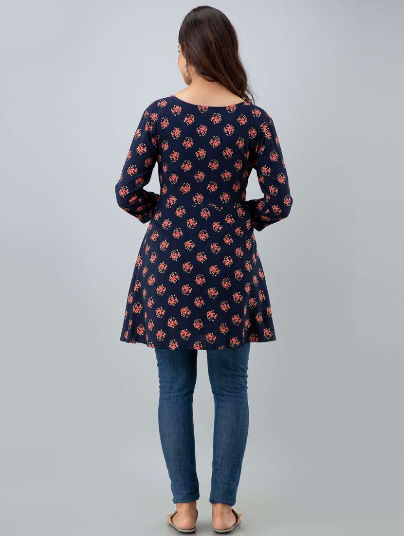women's a line round neck top - 19693237 -  Standard Image - 2
