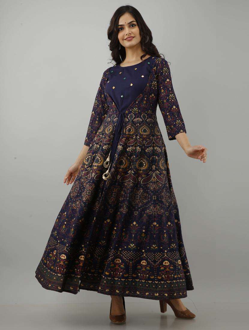 women's kurta with jacket kurta - 19693695 -  Standard Image - 2