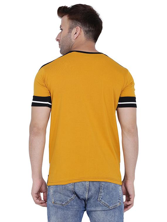 crew neck color block regular t-shirt - 19694432 - Standard Image - 2