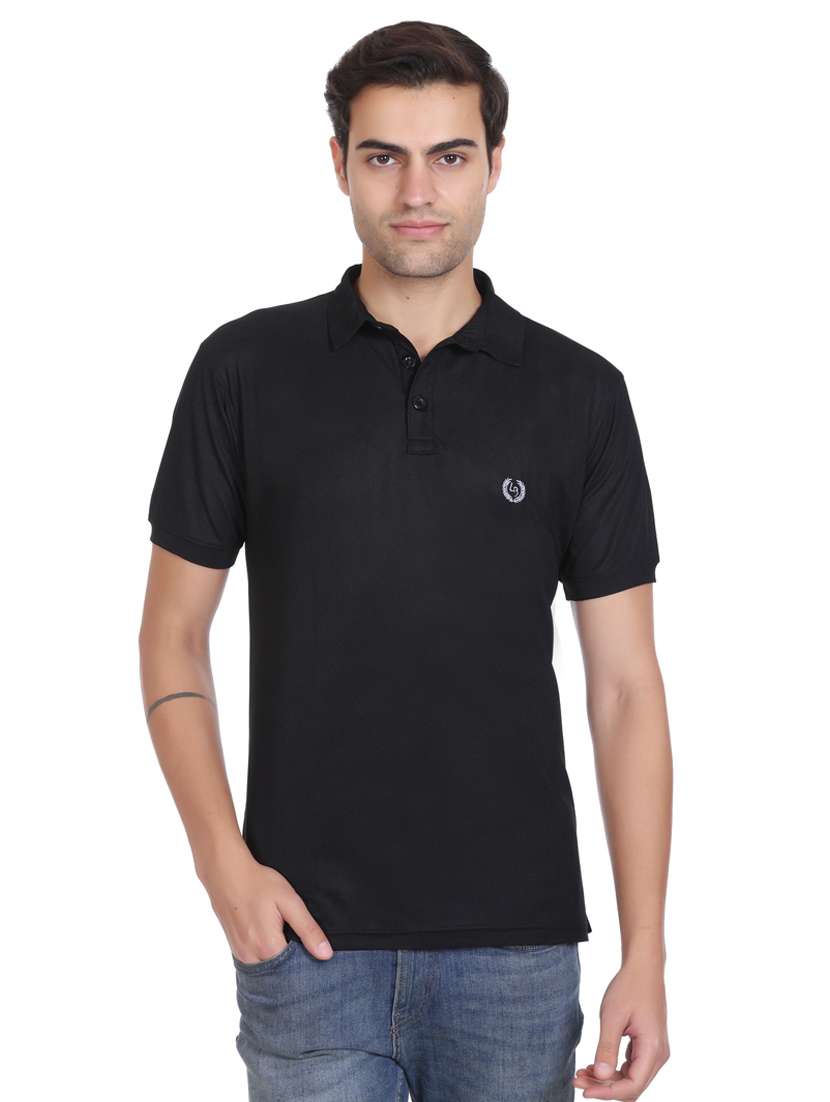 polo neck solid polo t-shirt