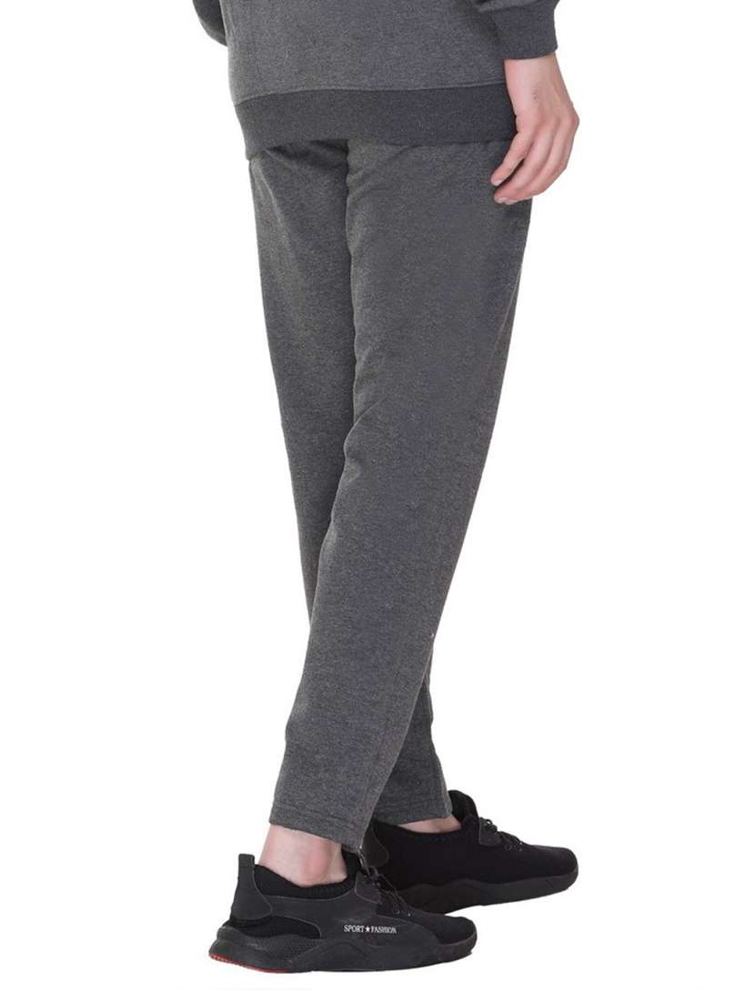 mid rise solid ankle length track pant - 19694591 -  Standard Image - 2