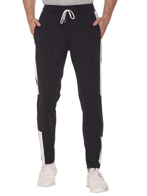 mid rise solid ankle length track pant - 19694597 -  Standard Image - 0
