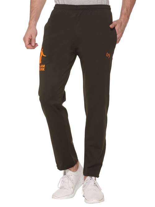 mid rise solid ankle length track pant - 19694615 -  Standard Image - 0