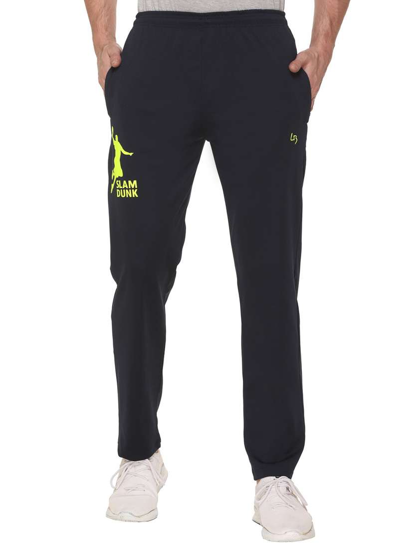 mid rise solid ankle length track pant
