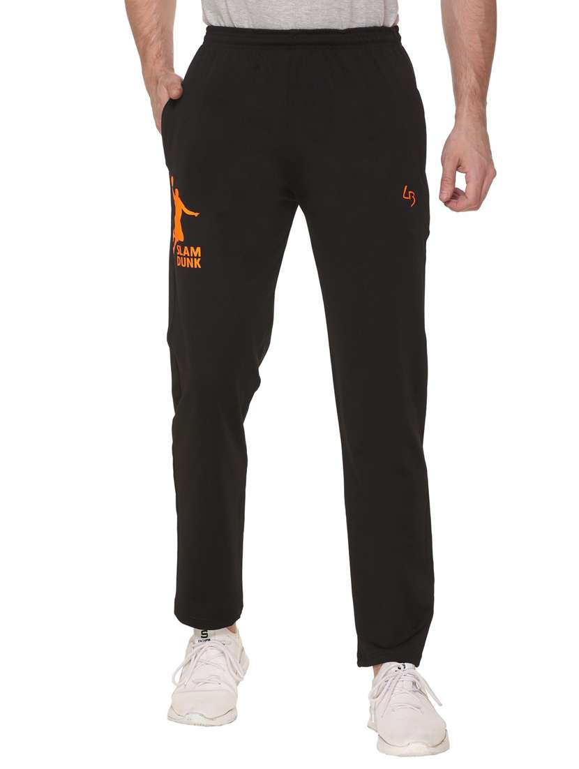 mid rise solid ankle length track pant