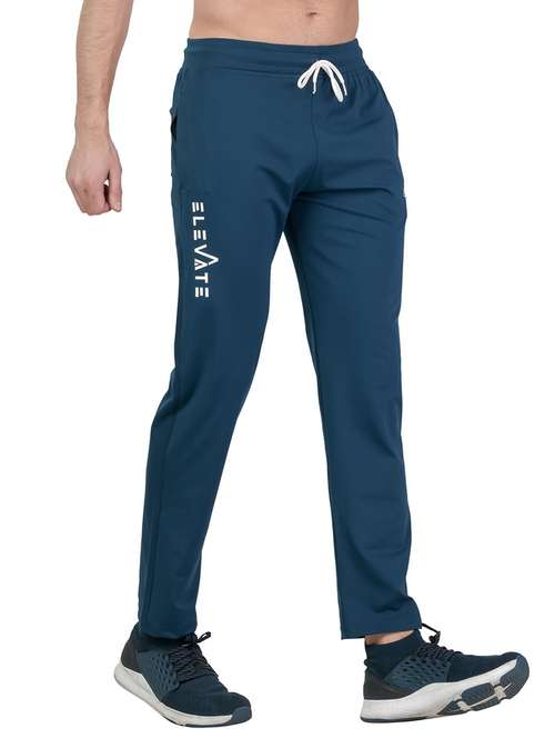 mid rise solid ankle length track pant - 19694641 - Standard Image - 0