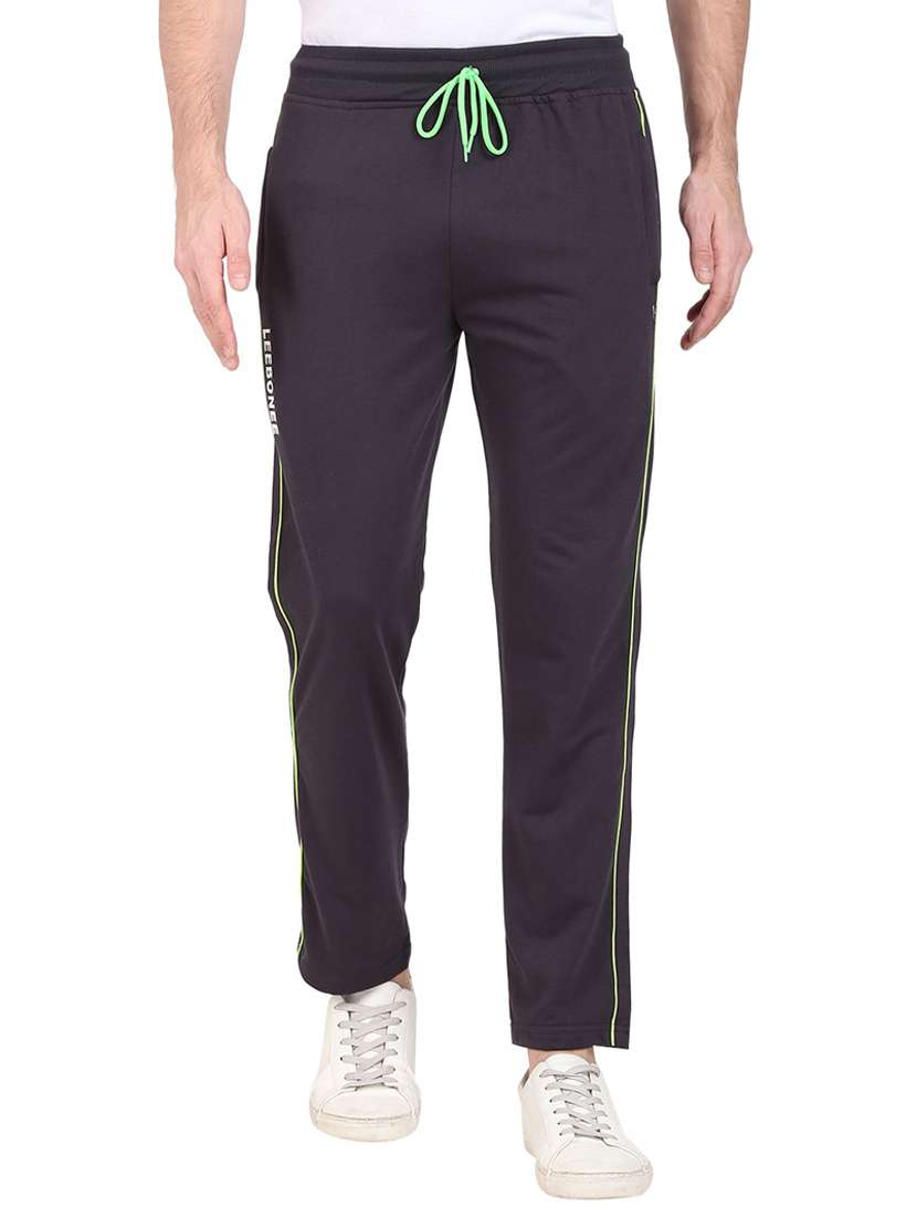 mid rise solid ankle length track pant