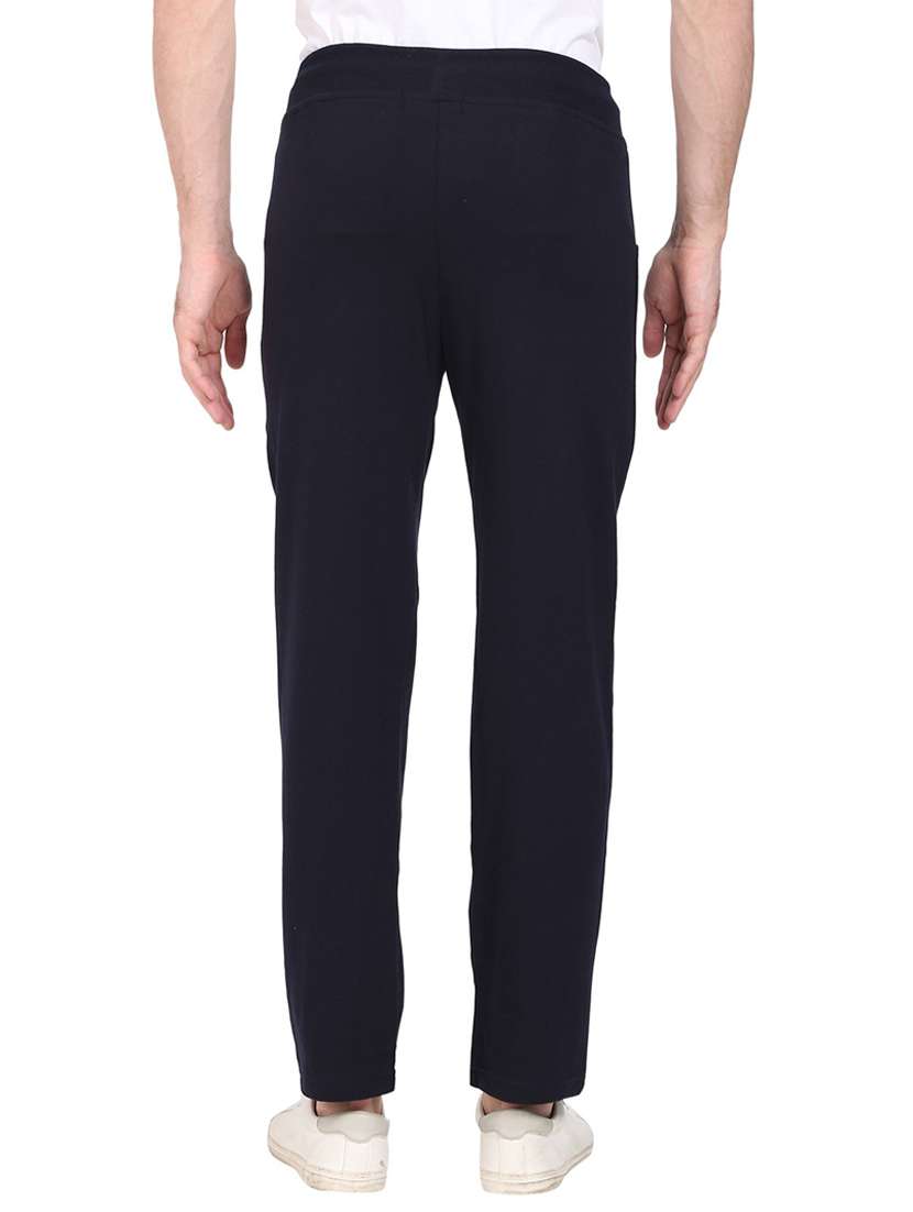mid rise solid ankle length track pant - 19694678 - Standard Image - 2