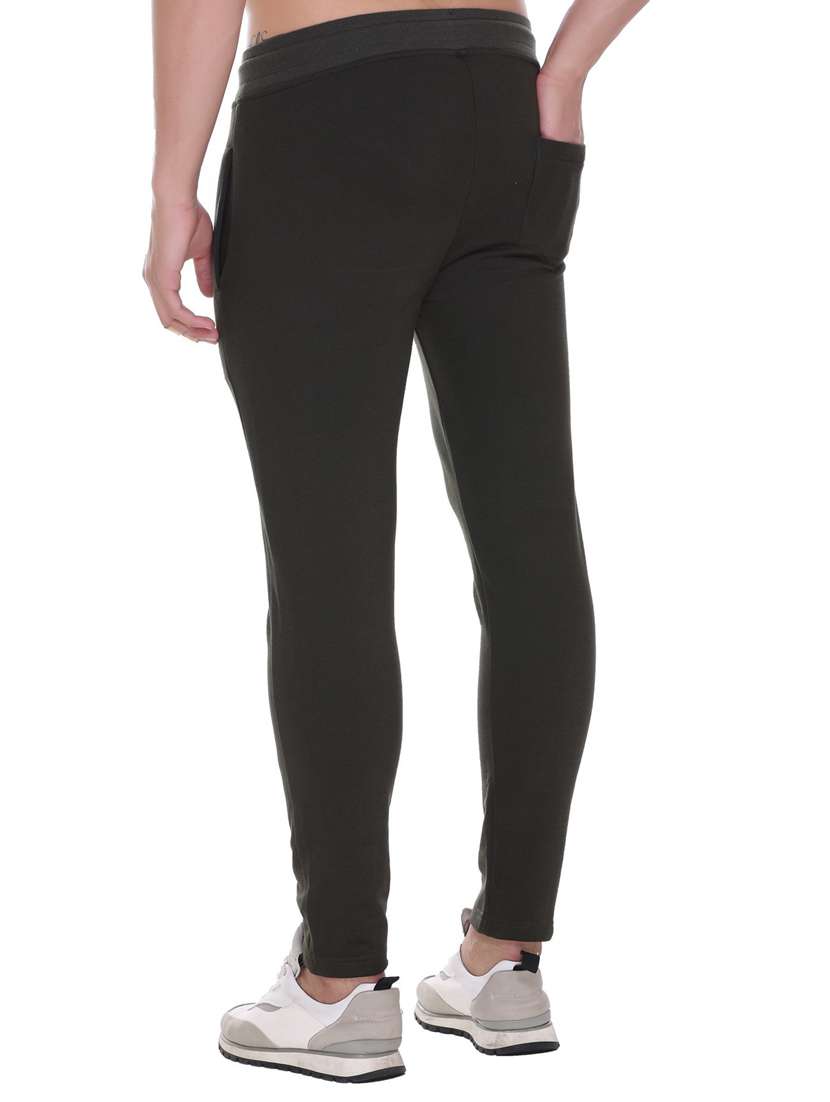 mid rise solid ankle length track pant - 19694690 -  Standard Image - 2