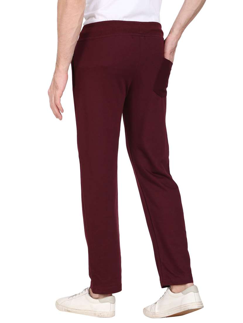 mid rise solid ankle length track pant - 19694697 -  Standard Image - 2