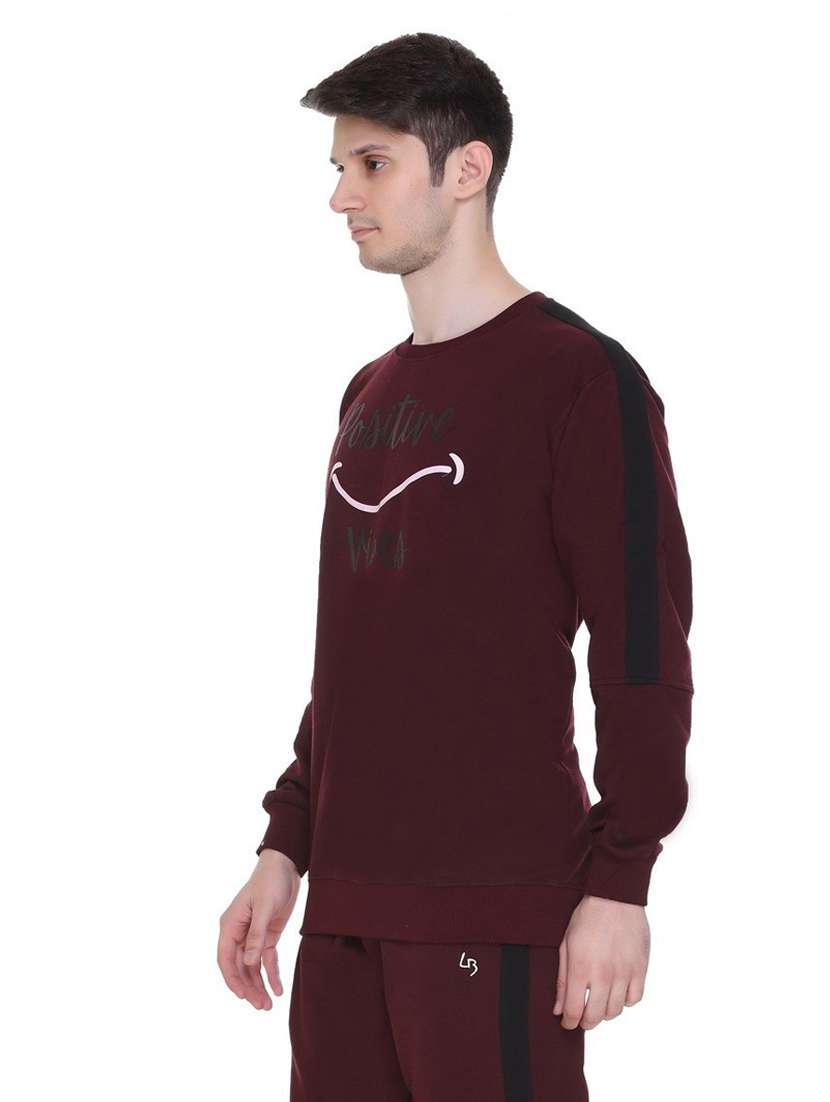 mens front print sweatshirt