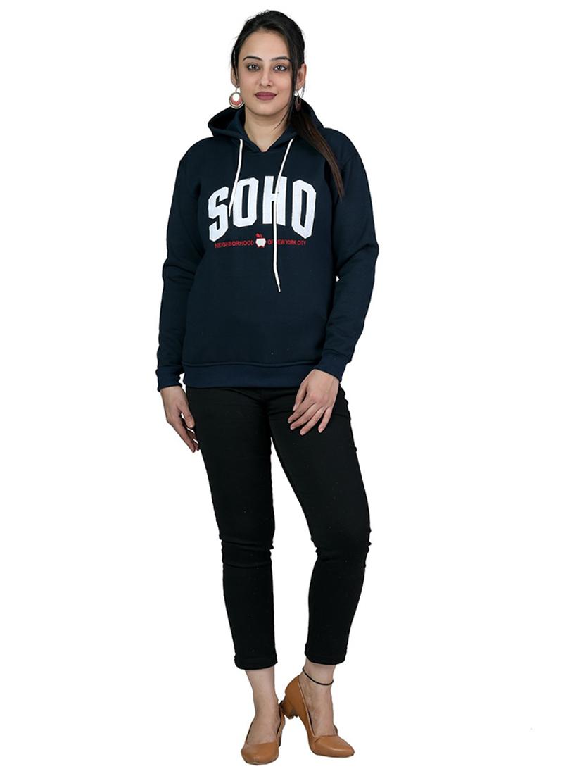 women's chest print sweatshirt - 19694773 - Standard Image - 2