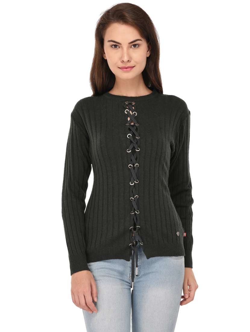 criss cross solid cardigan - 19694784 - Zoom Image - 0
