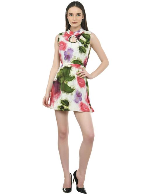 women's fit & flare floral dress - 19695600 - Standard Image - 0