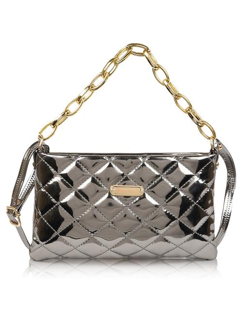 grey leatherette (pu) sling bag - 19695735 - Standard Image - 0