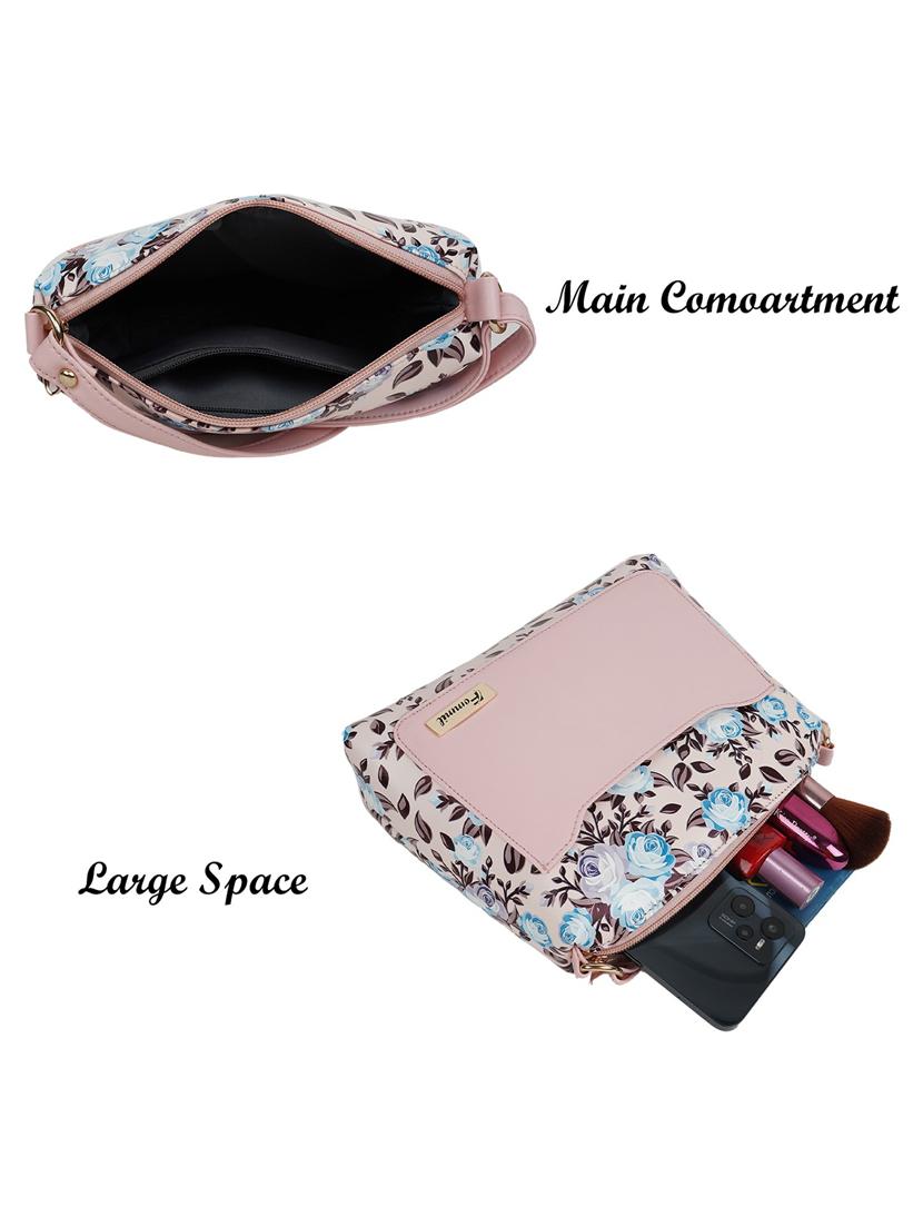 pink leatherette (pu) sling bag - 19695753 - Standard Image - 2