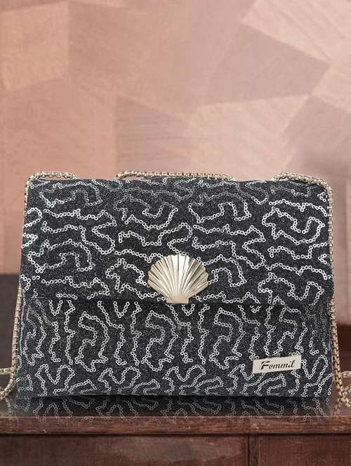 black leatherette (pu) sling bag - 19695760 -  Standard Image - 0