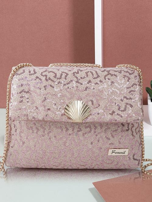 pink leatherette (pu) sling bag - 19695761 - Standard Image - 0