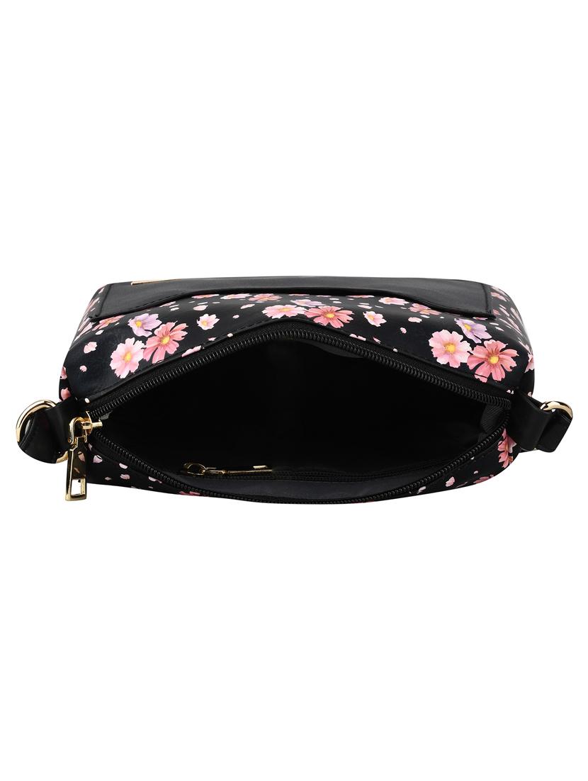 black leatherette (pu) sling bag - 19695769 - Standard Image - 2