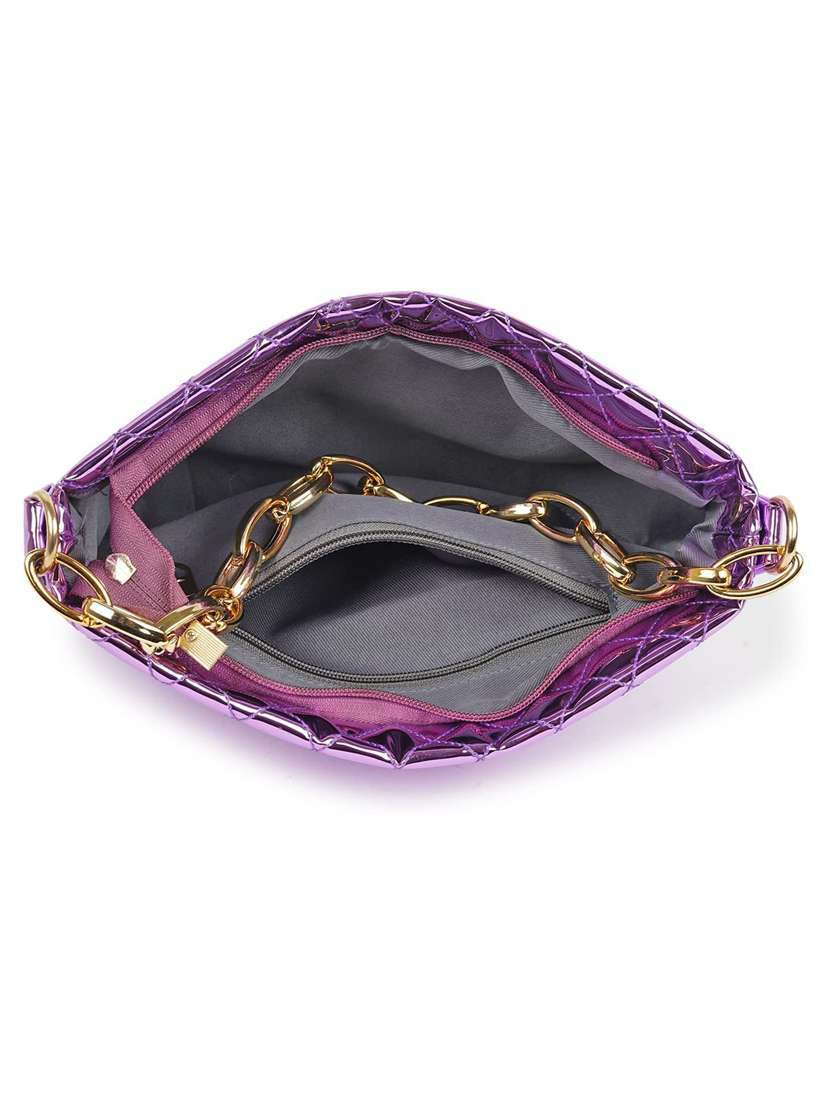 purple leatherette (pu) sling bag - 19695788 - Standard Image - 2