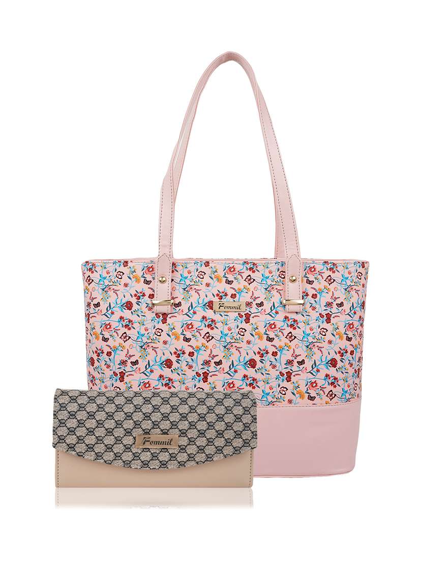 multi colored leatherette (pu) handbag