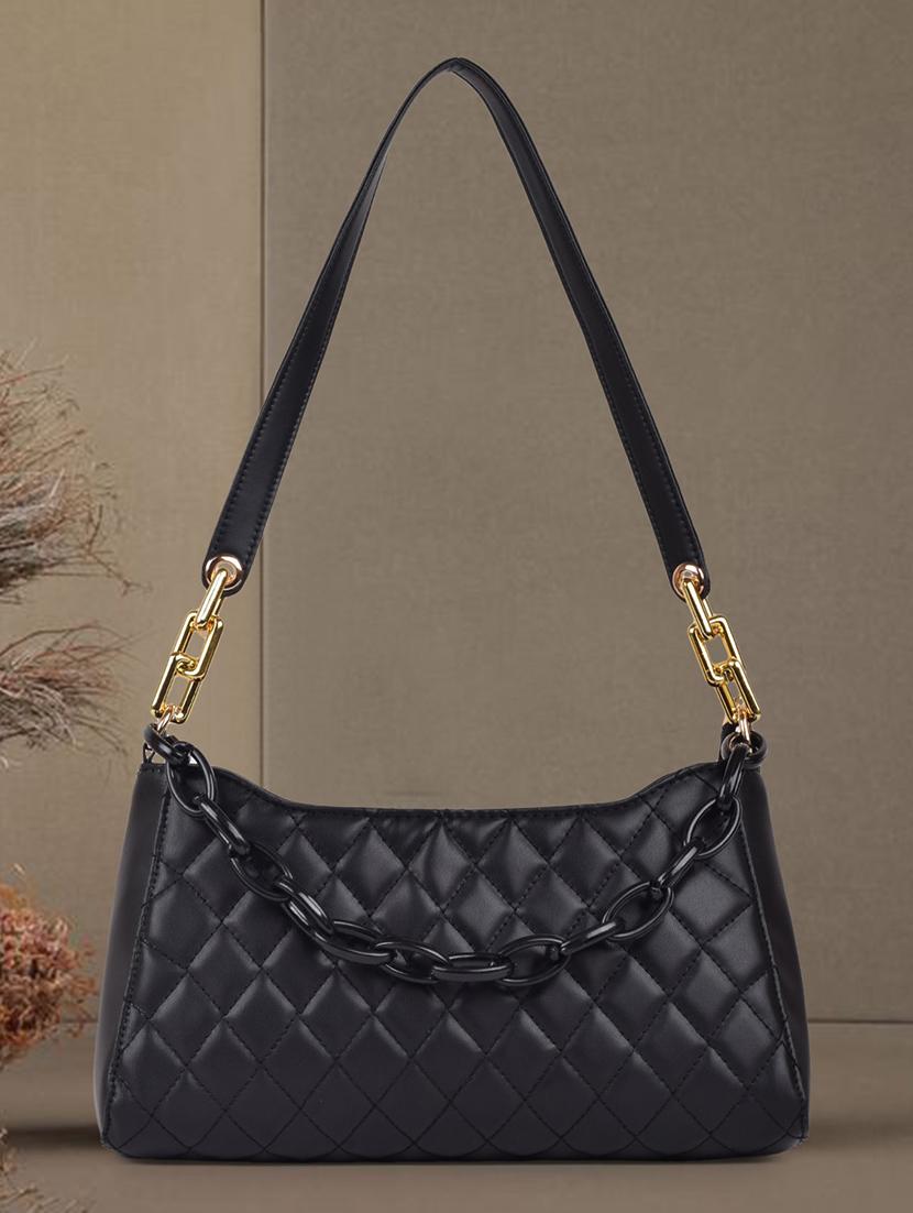 black leatherette (pu) handbag - 19695893 - Zoom Image - 0