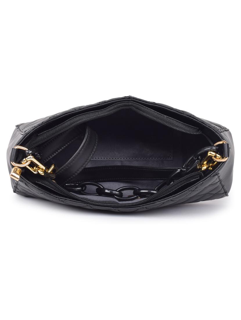 black leatherette (pu) handbag - 19695893 - Standard Image - 2