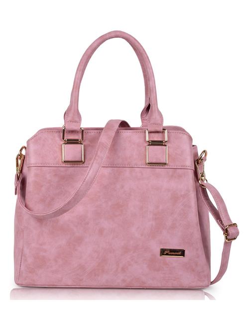 pink leatherette (pu) handbag - 19695896 - Standard Image - 0