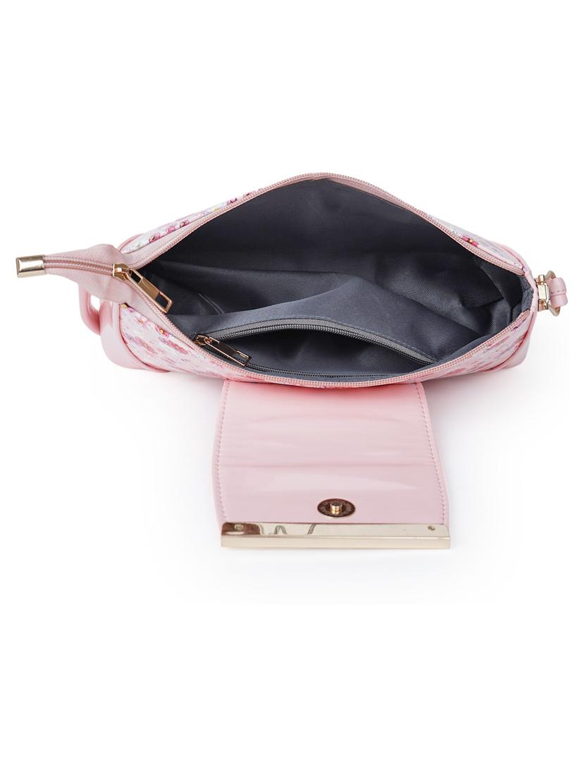 pink leatherette (pu) handbag - 19695946 - Standard Image - 2
