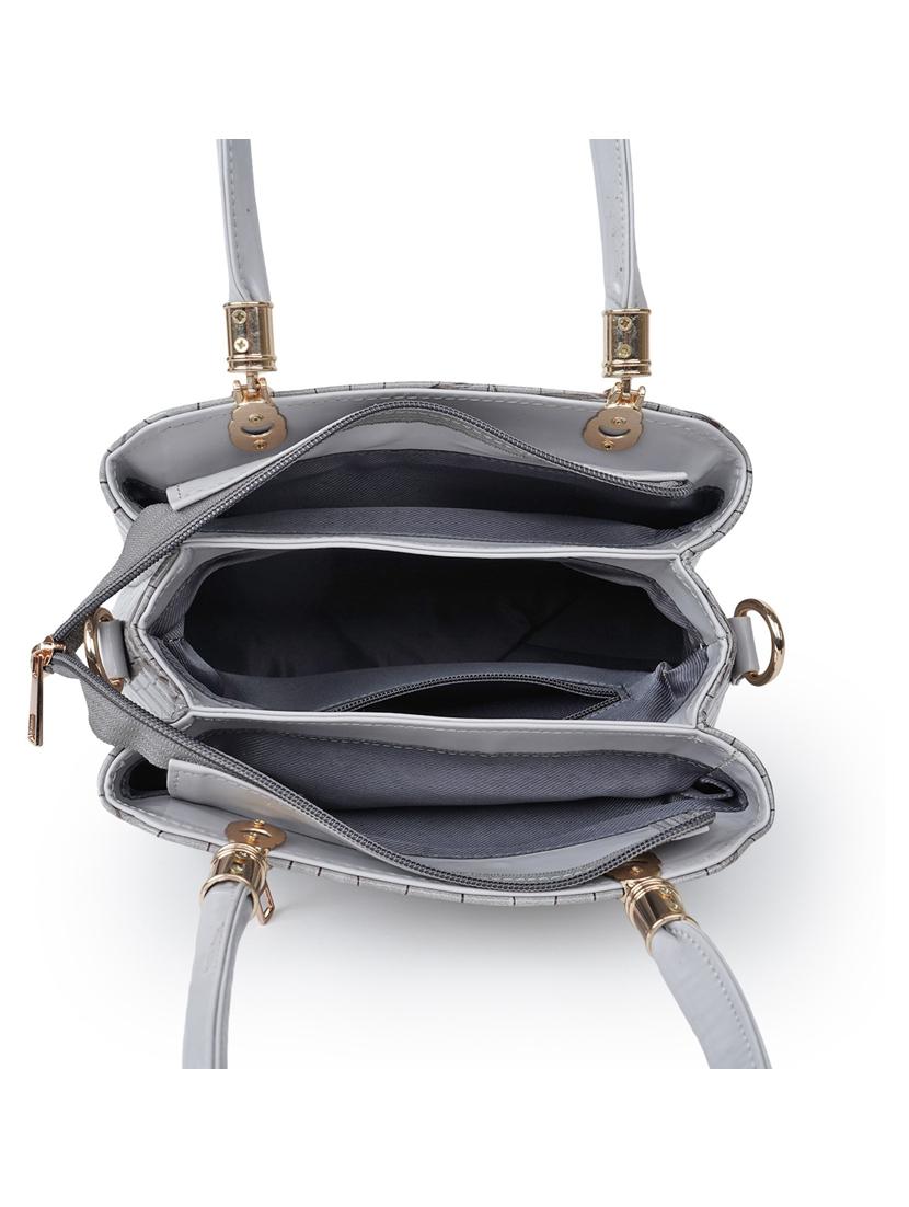 grey leatherette (pu) sling bag - 19695955 - Standard Image - 2
