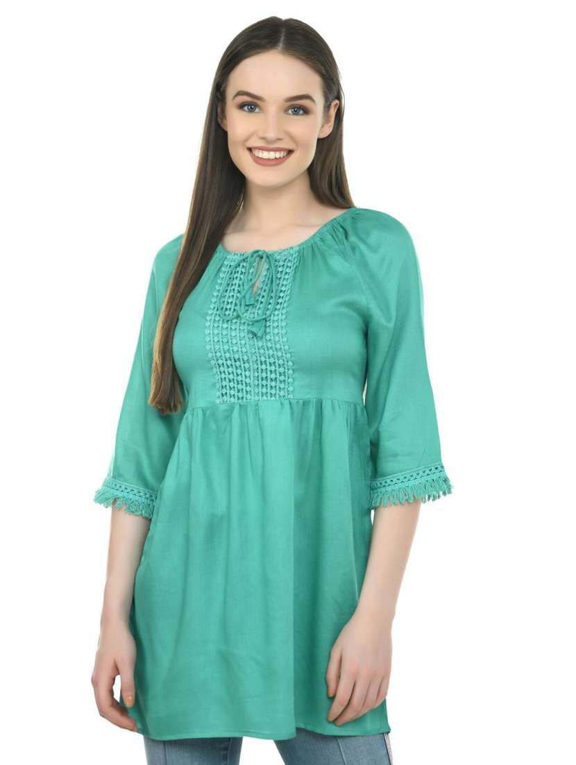 women's straight round neck top - 19696262 - Zoom Image - 0